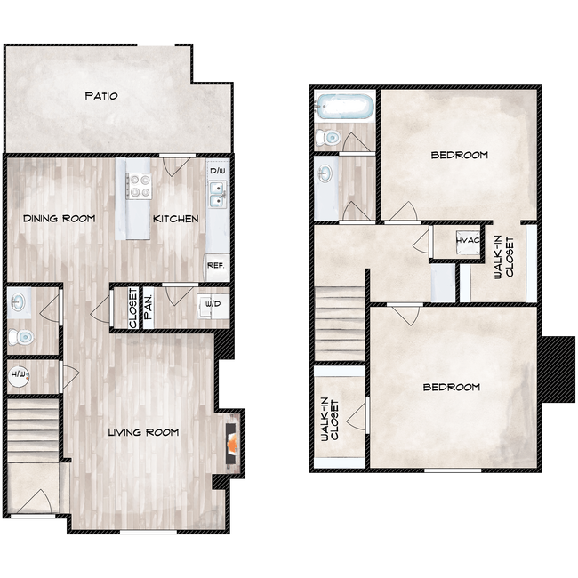 Two Bedroom 7C floor plan